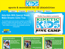 Tablet Screenshot of kinetickidstx.org